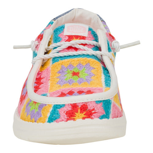 Wendy Crochet Squares - Pink/Multi - Image 4