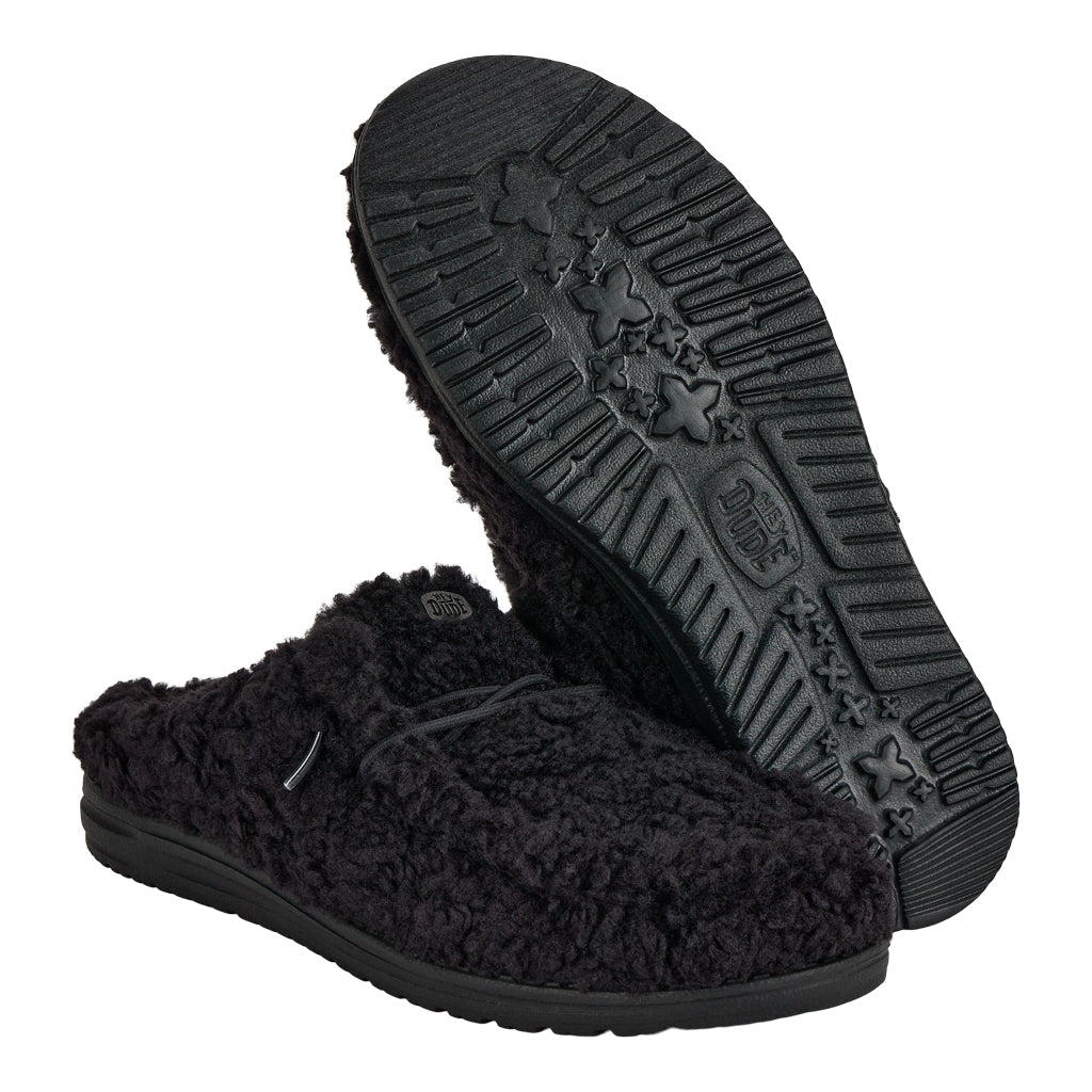 Wally Slipper - Cozy Black/Black - Image 3