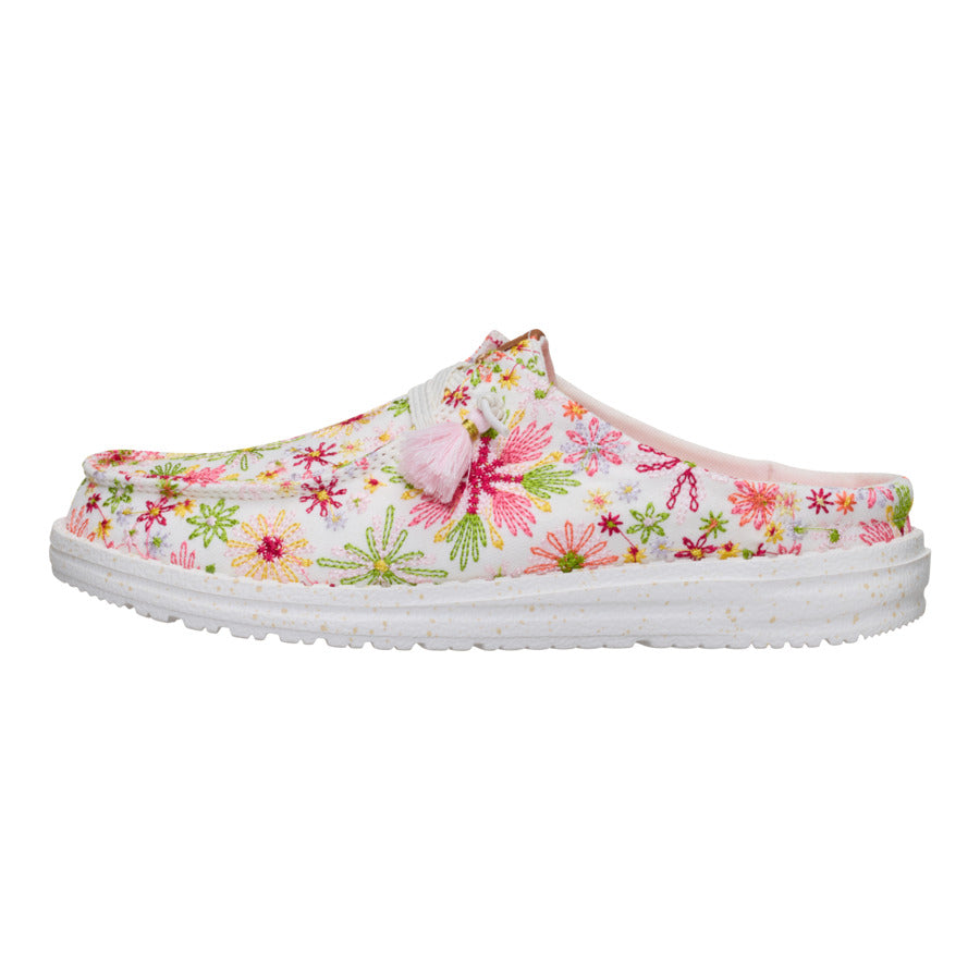 Wendy Slip Embroidered Floral - White/Multi