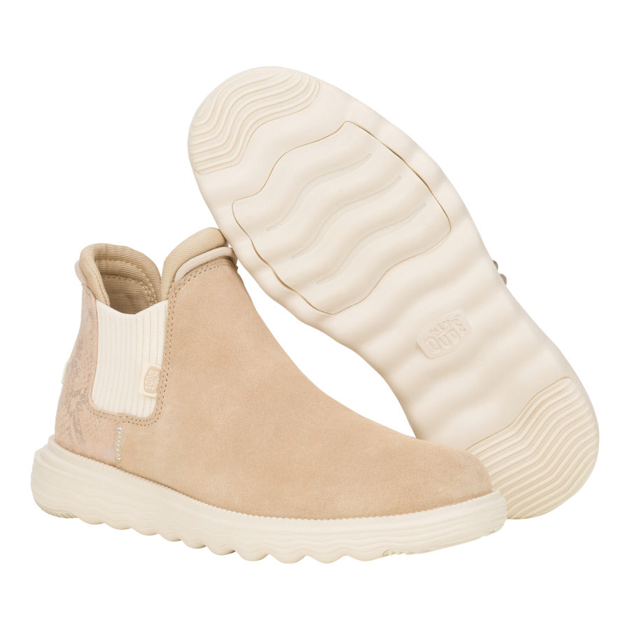 Branson Womens Suede Novelty - Sand/Snake - Image 3