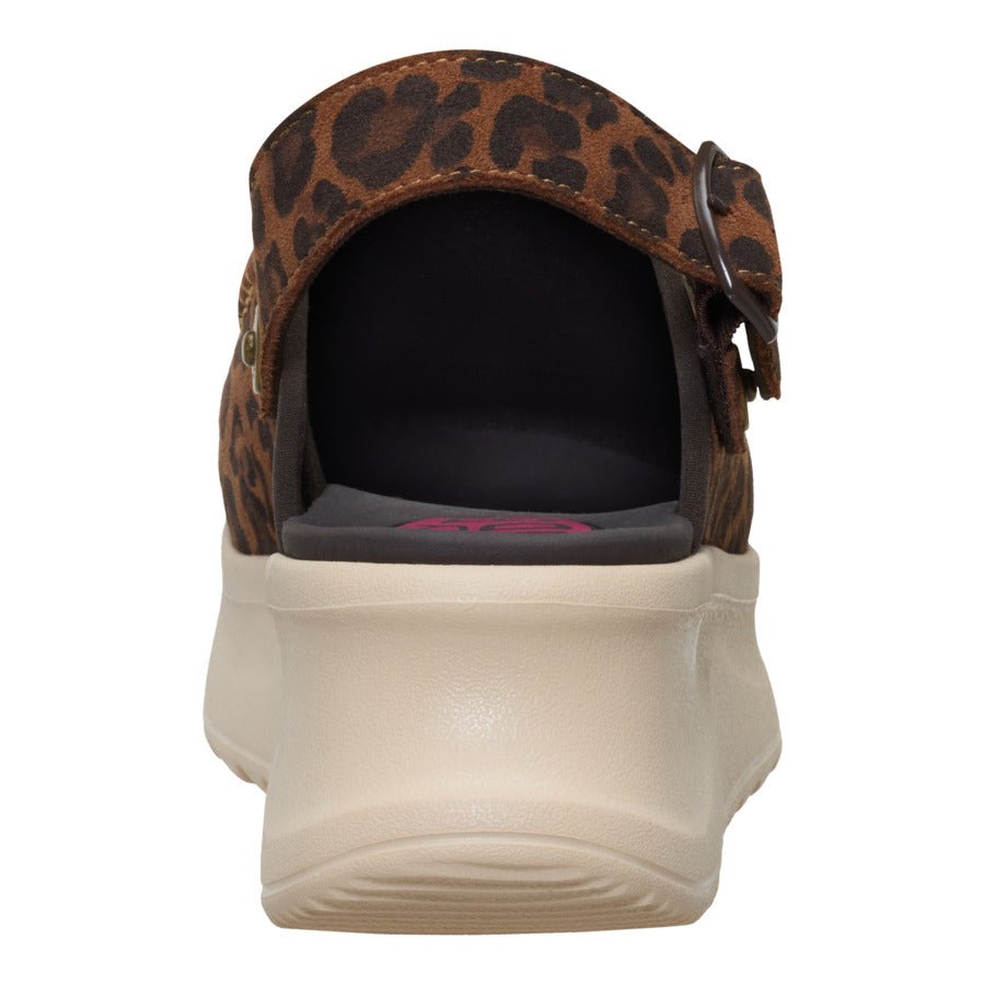 Delray Clog Suede - Brown Leopard - Image 6