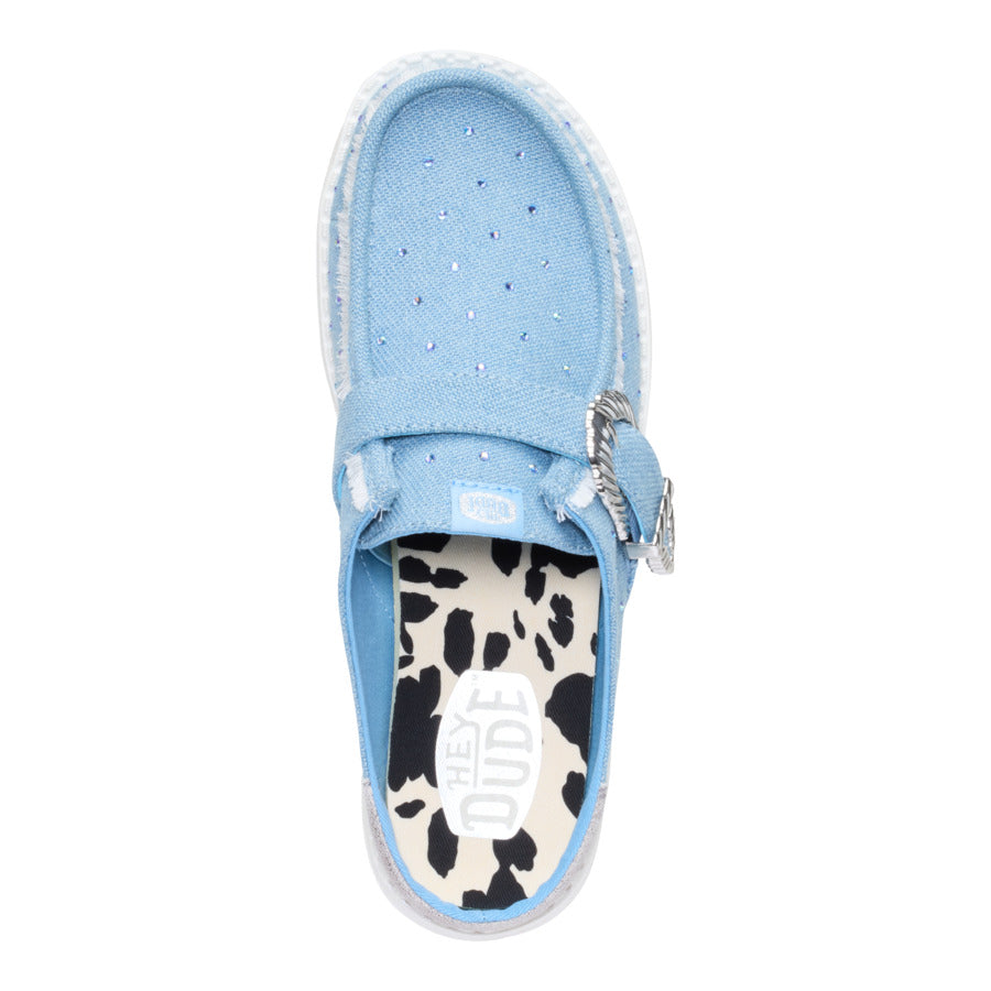 Wendy Slip Buckle Denim - Blue/Multi - Image 6