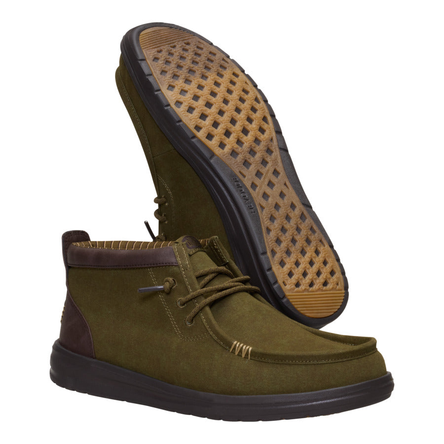 Wally Mid Gripr Vin Classic - Dark Olive/Mole Brown - Image 3