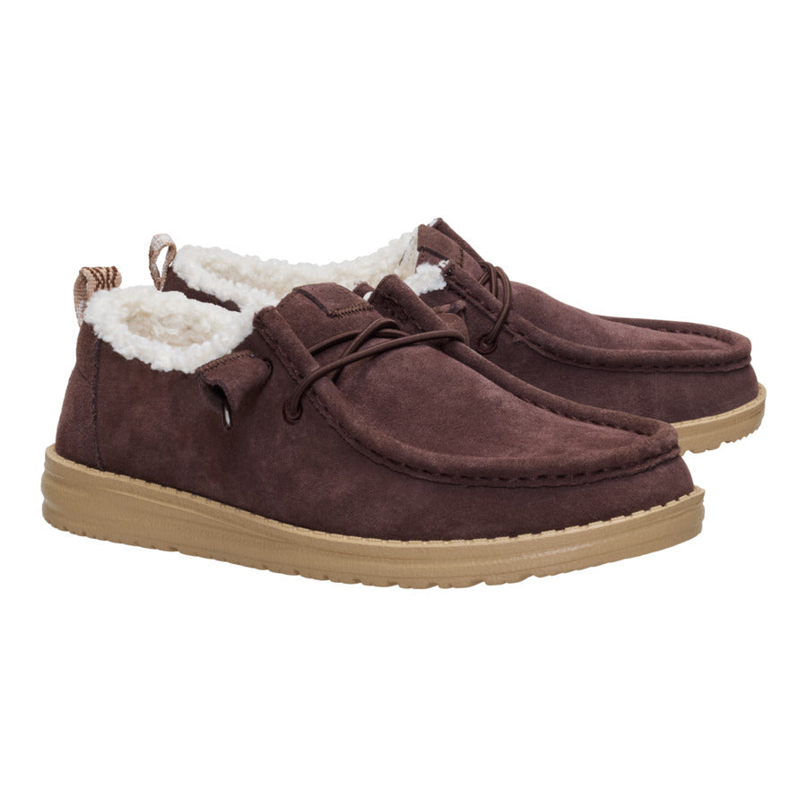 Wendy Suede Shearling - Dark Brown - Image 2